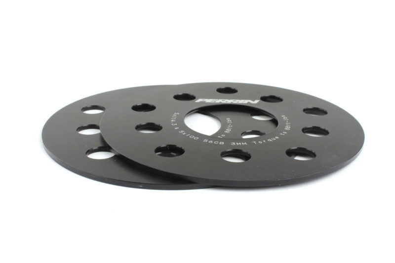 1990-2023 Subaru Legacy Black 3mm Wheel Spacers by Perrin