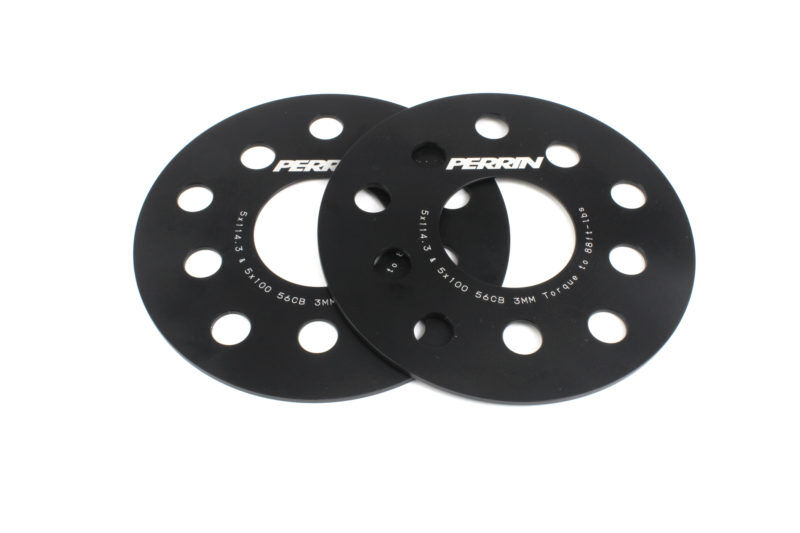 1990-2023 Subaru Legacy Black 3mm Wheel Spacers by Perrin