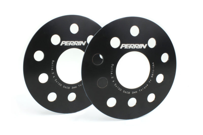1990-2023 Subaru Legacy Black 3mm Wheel Spacers by Perrin - PSP-WHL-103BK