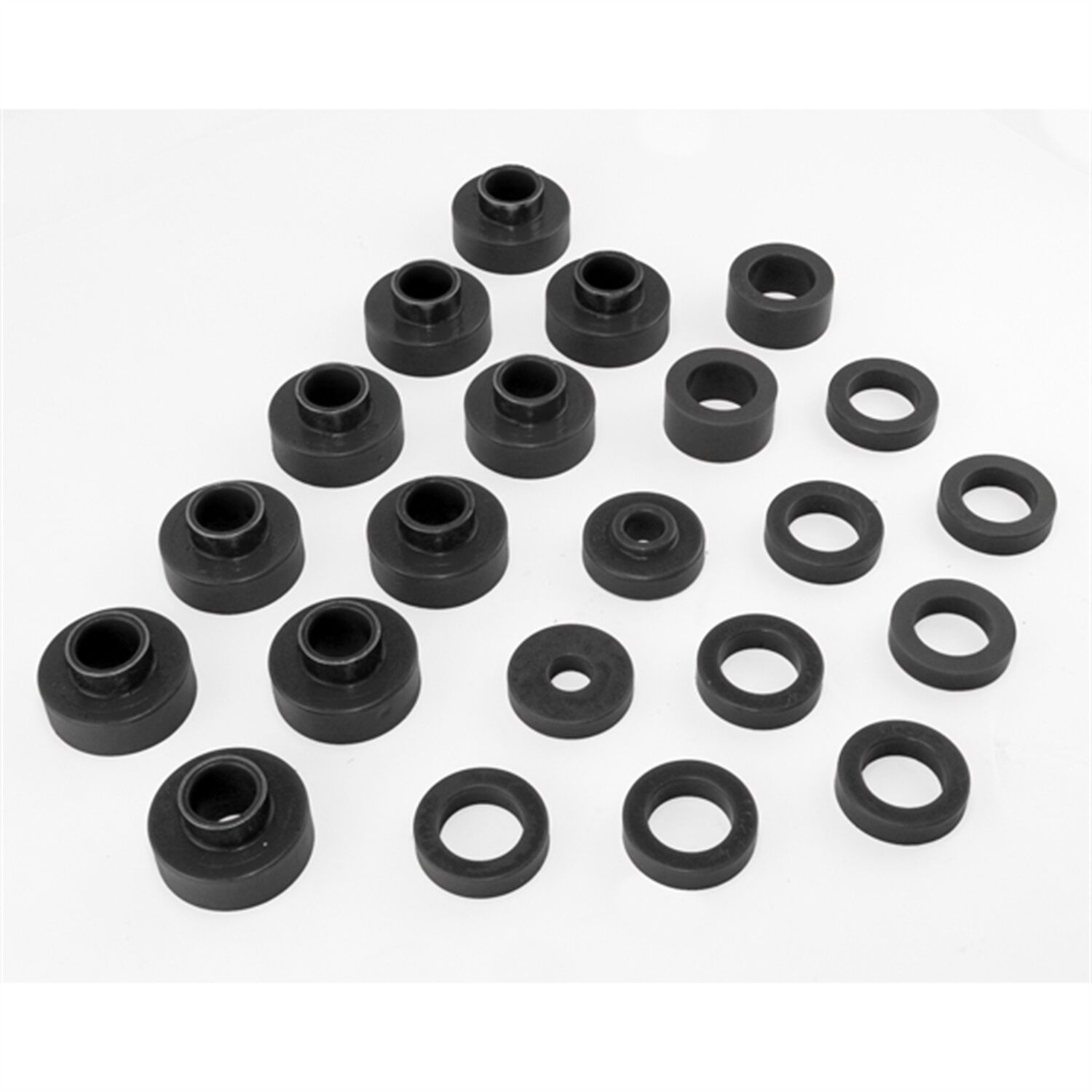 1980-1986 Jeep CJ7 Body Mount Kit Black Prothane - 1-103-BL