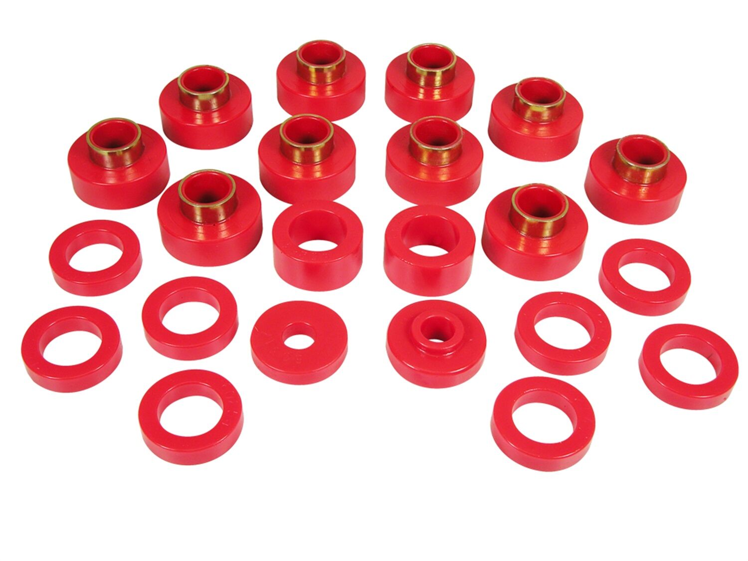 1981-1983 Jeep CJ5 Body Mount Kit Red Prothane - 1-104