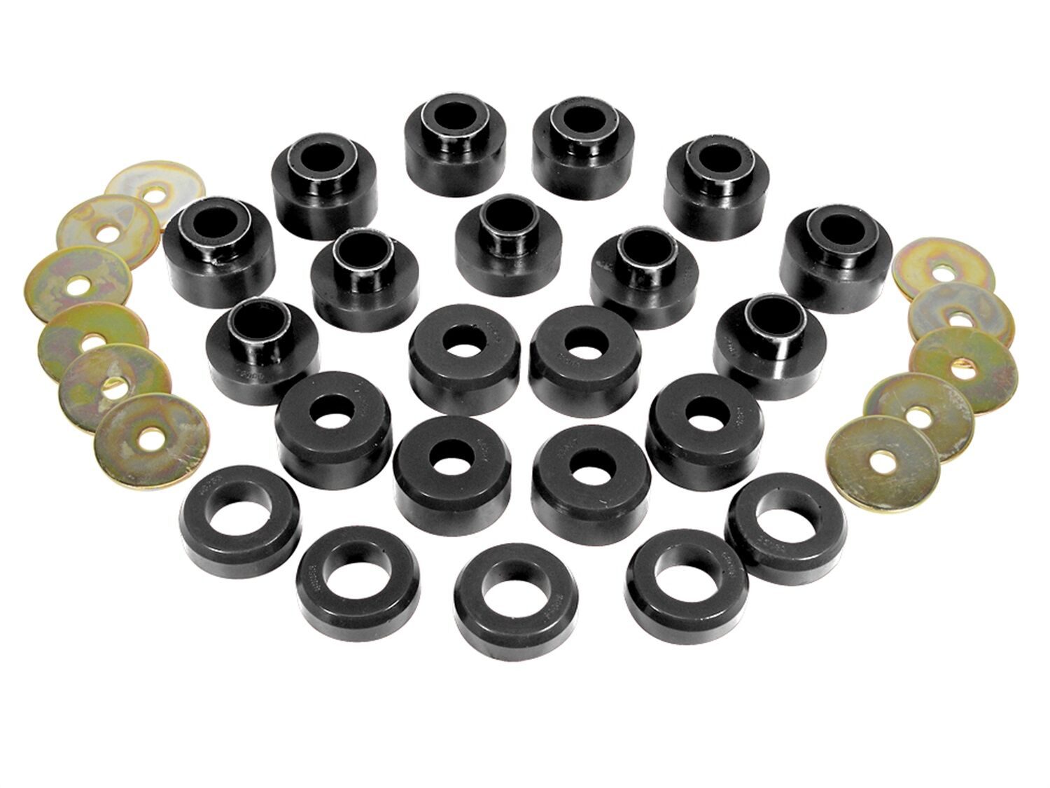 2006 Jeep Wrangler 65th Anniv Body Mount Kit Black Prothane - 1-107-BL