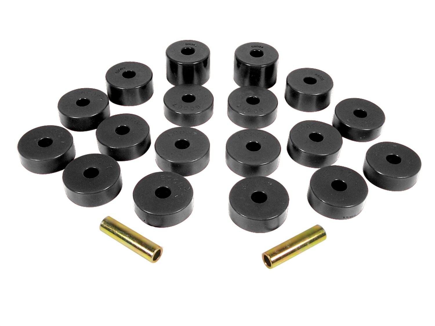 1975 Jeep CJ5 Body Mount Kit Black Prothane - 1-109-BL
