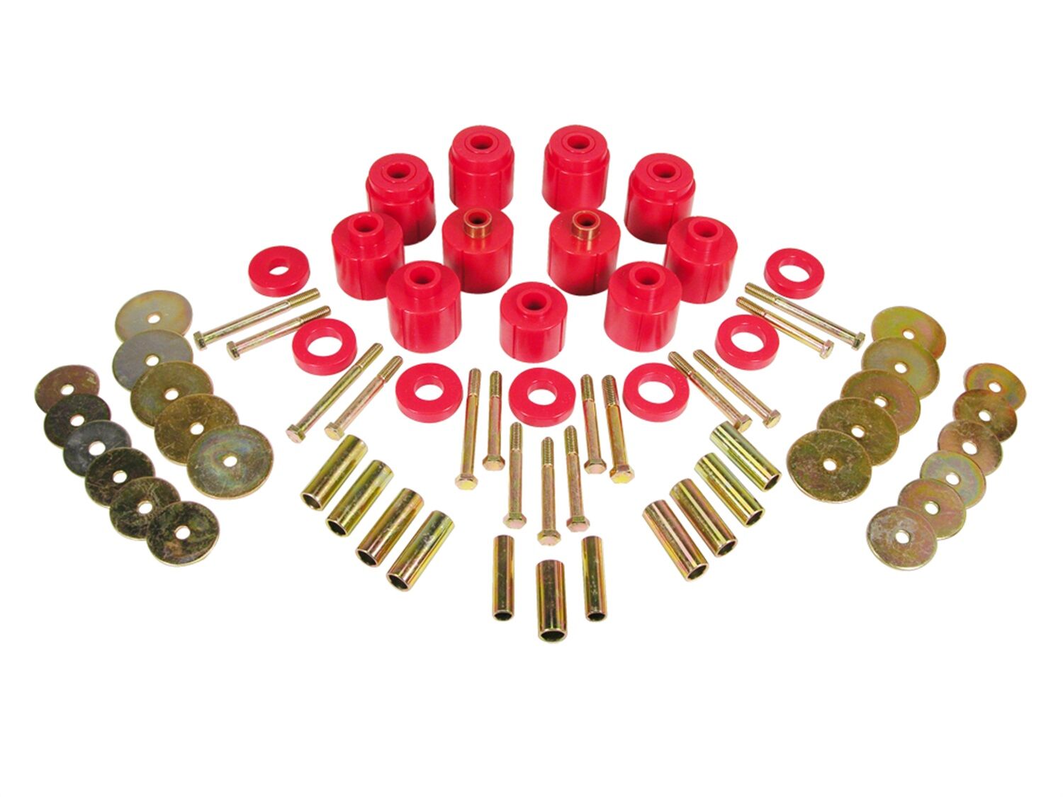 1976-1979 Jeep CJ7 Body Lift Kit Red Prothane - 1-110