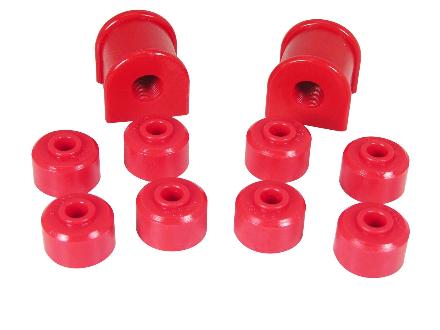 1993-1998 Jeep Grand Cherokee Rear Sway Bar Bushing Kit Red Prothane - 1-1109