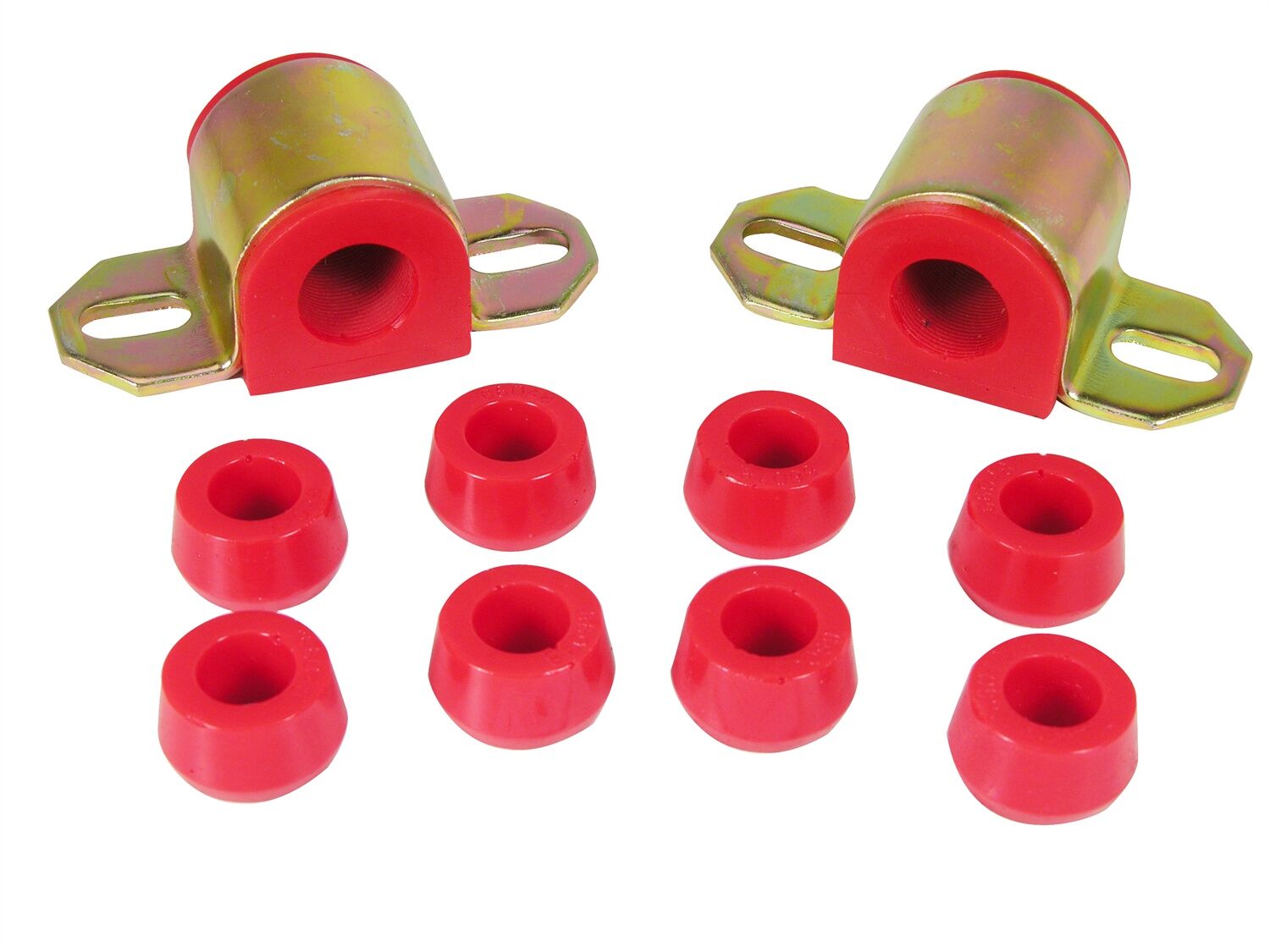 1976-1983 Jeep CJ5 Front Sway Bar Bushing Kit Red Prothane - 1-1110
