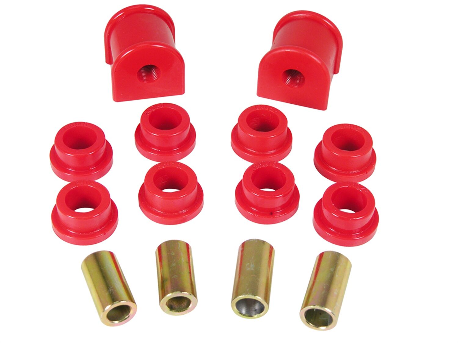 1997 Jeep TJ Sahara Rear Sway Bar Bushing Kit Red Prothane - 1-1124