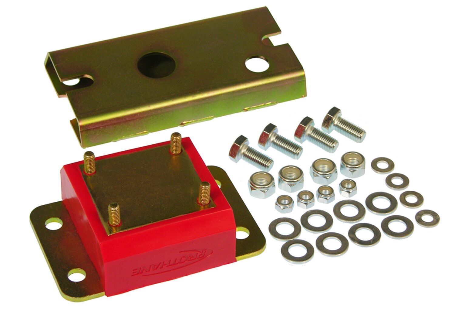 1987-1988 Jeep Cherokee 4.0L Transmission Mount Kit Red Prothane - 1-1603