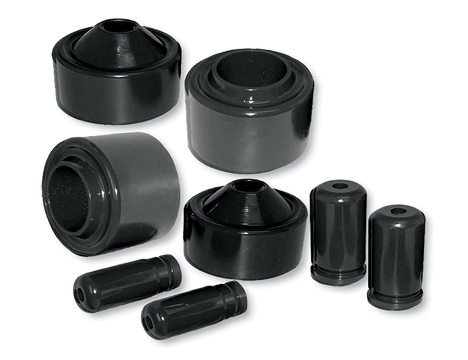 2007-2008 Jeep Wrangler Upper Coil Spring Isolator Black Prothane - 1-1708-BL