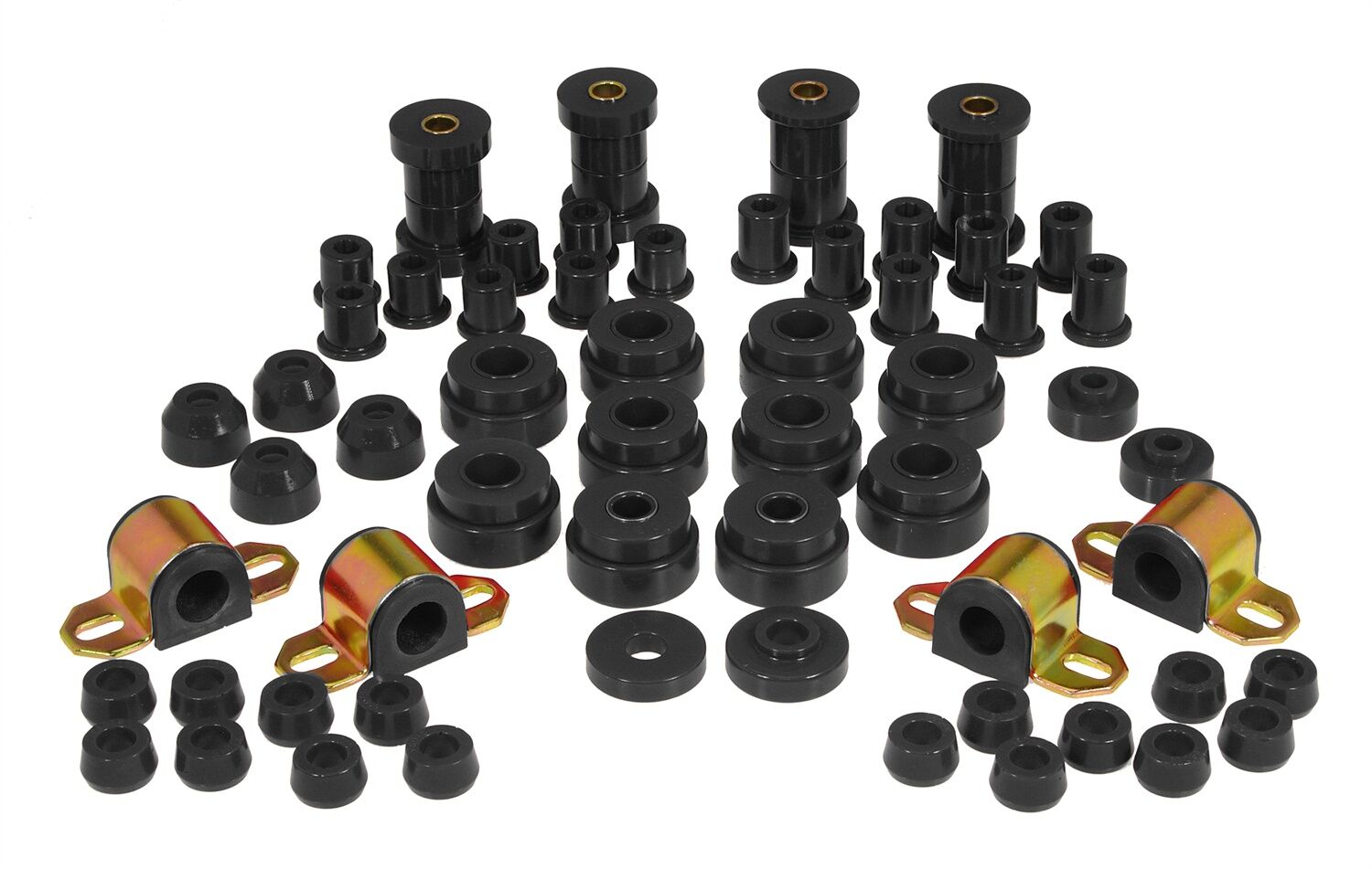 1976-1979 Jeep CJ5 Total Bushing Kit Black Prothane - 1-2002-BL