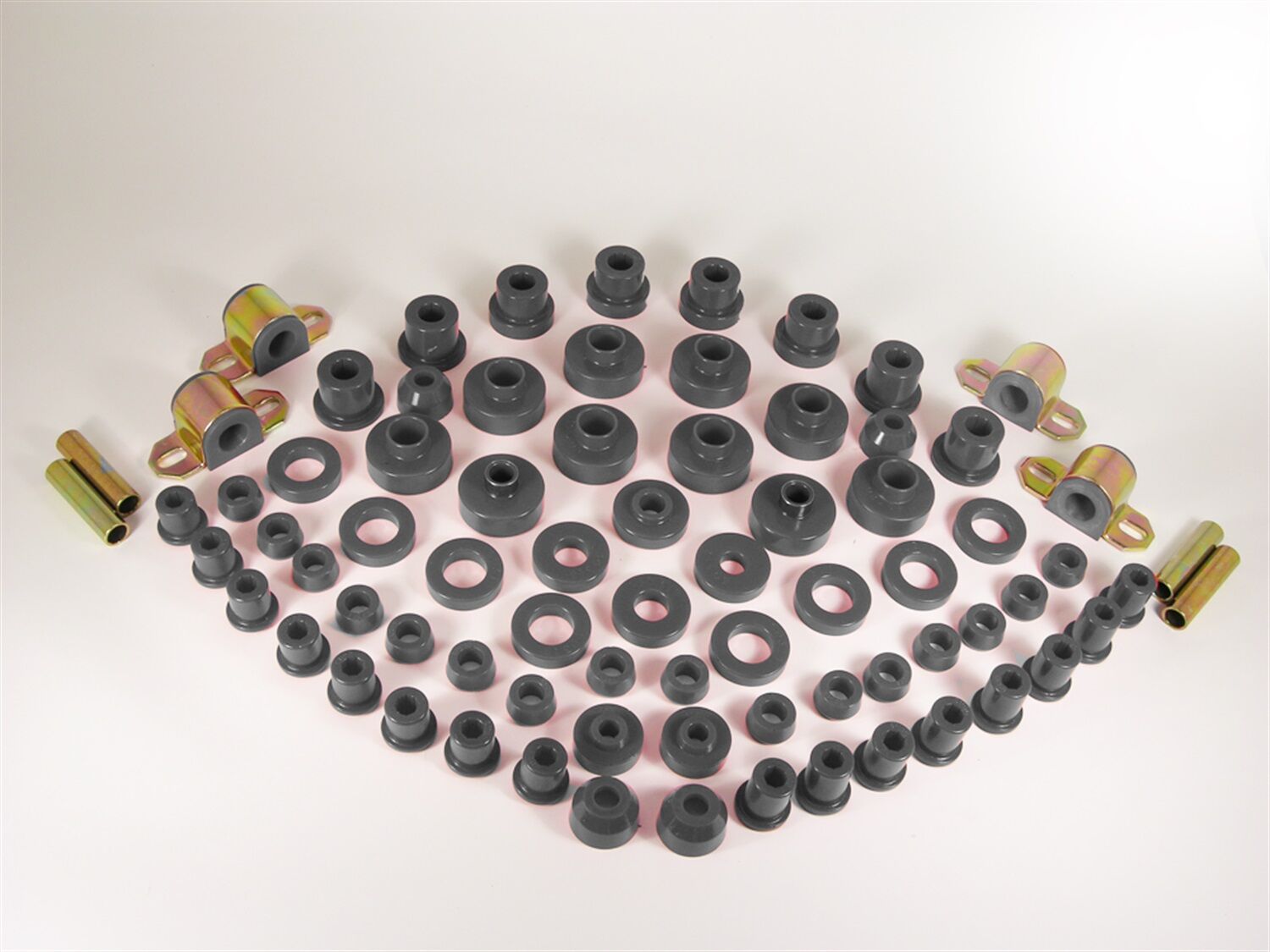 1980-1983 Jeep CJ5 Total Bushing Kit Black Prothane - 1-2003-BL