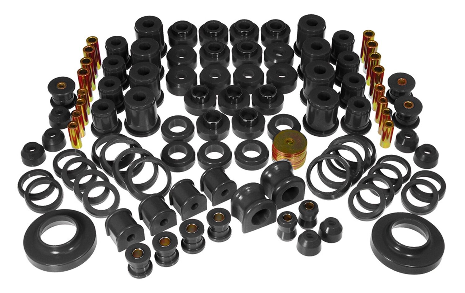1997-2006 Jeep Wrangler Total Bushing Kit Black Prothane - 1-2006-BL