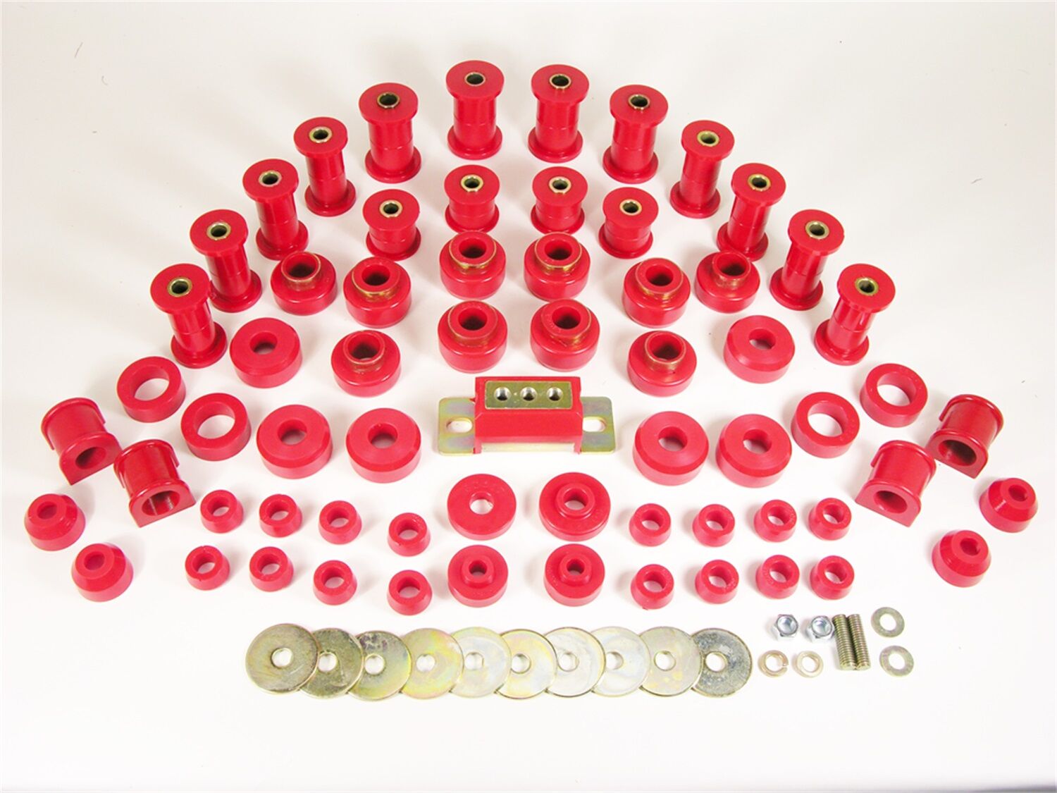 1987-1995 Jeep Wrangler Total Bushing Kit Red Prothane - 1-2009