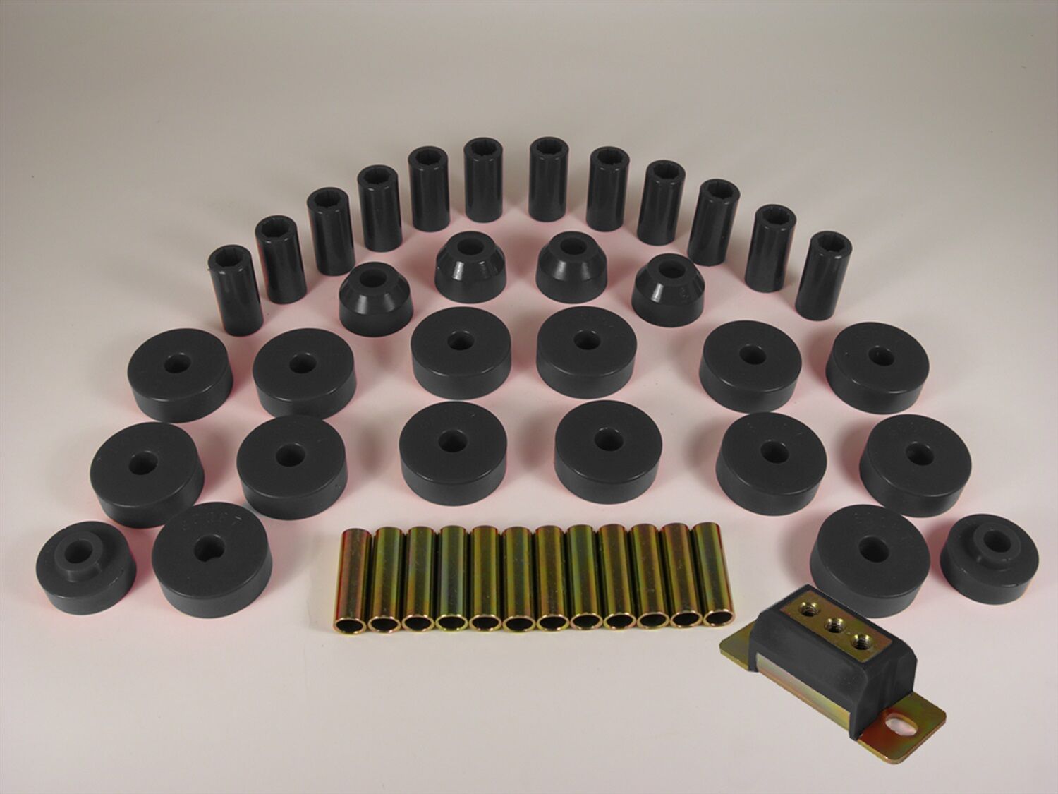 1975 Jeep CJ5 Total Bushing Kit Black Prothane - 1-2013-BL