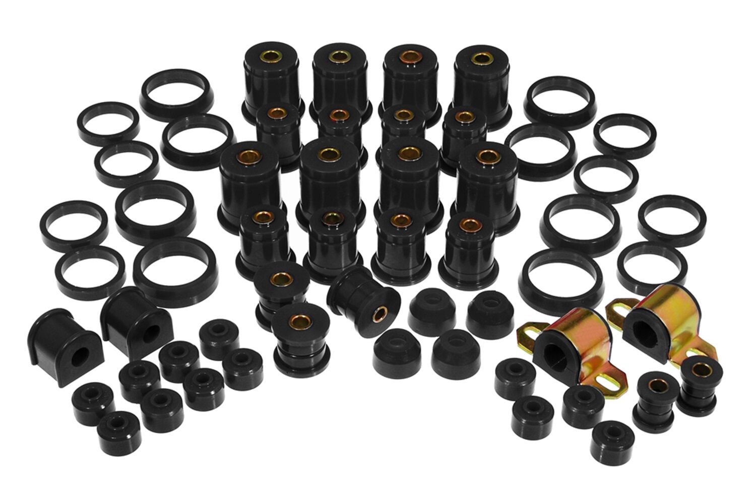1993-1998 Jeep Grand Cherokee Total Bushing Kit Black Prothane - 1-2016-BL