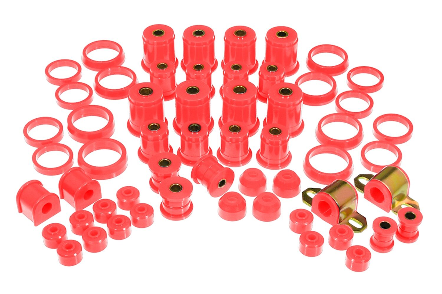 1993-1998 Jeep Grand Cherokee Total Bushing Kit Red Prothane - 1-2016