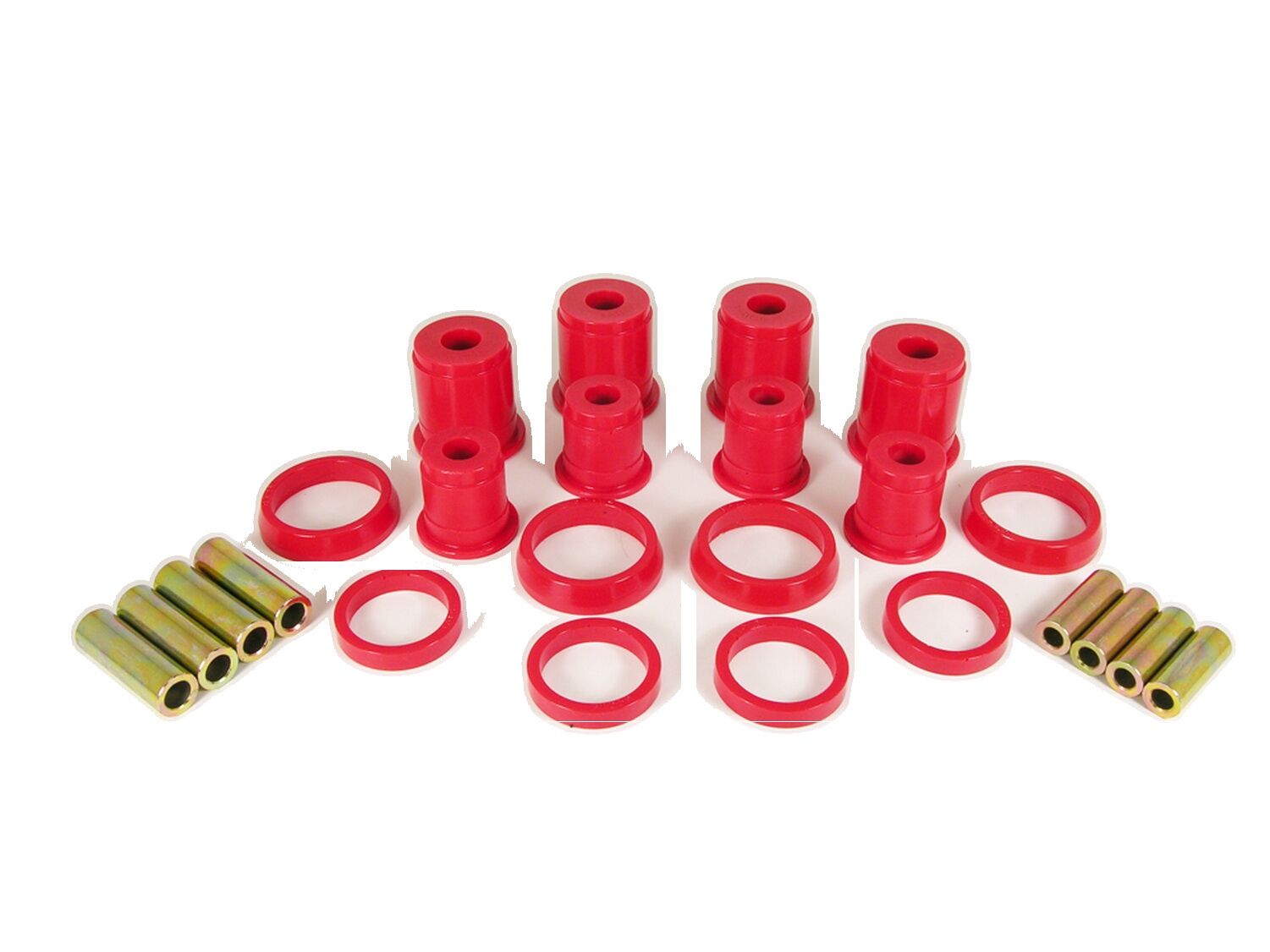 1984-2001 Jeep Cherokee Front Control Arm Bushing Kit Red Prothane - 1-202