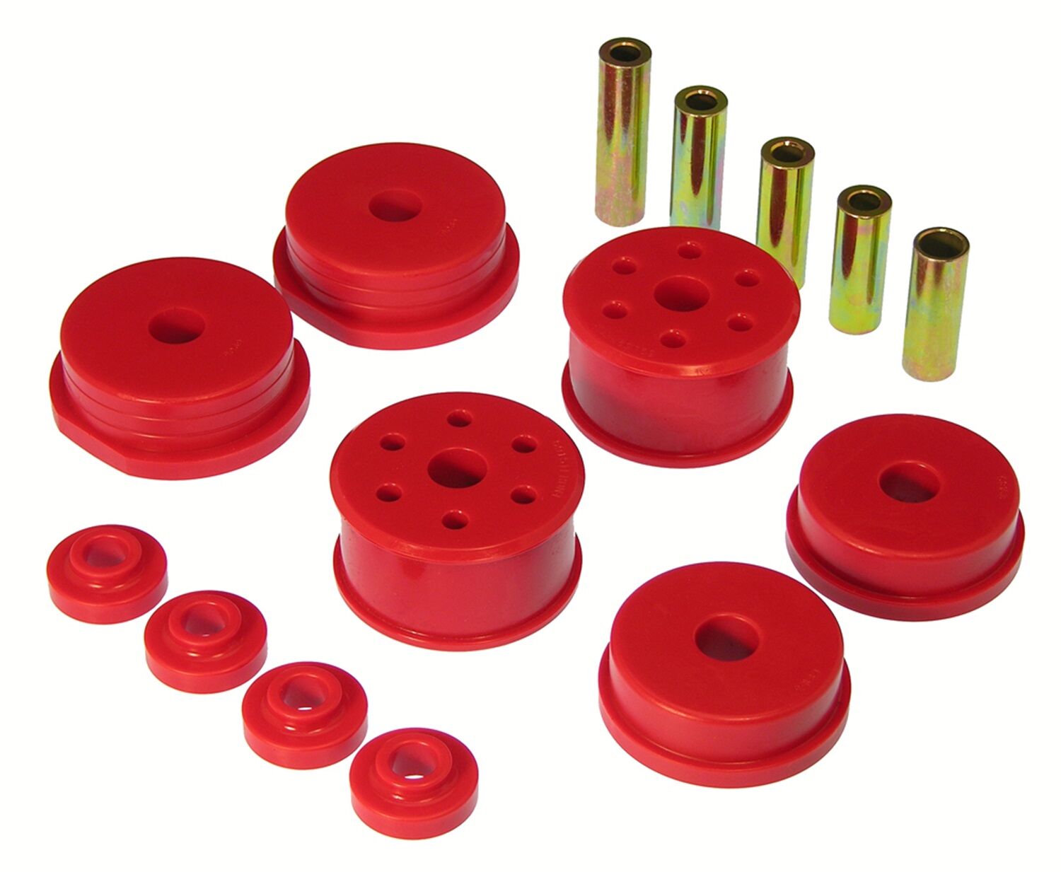 2000-2005 Mitsubishi Eclipse V6 3.0L GT Motor Mount Insert Kit Red Prothane - 13-1903