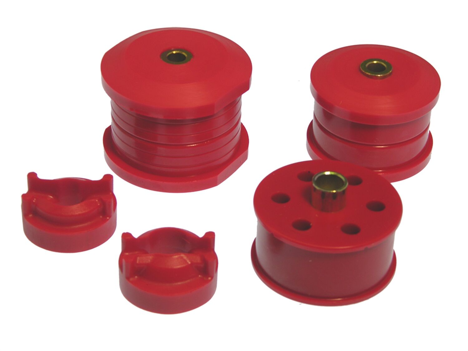 2001-2005 Mitsubishi Eclipse 2.4L Spyder GS Motor Mount Insert Kit Red Prothane - 13-1904