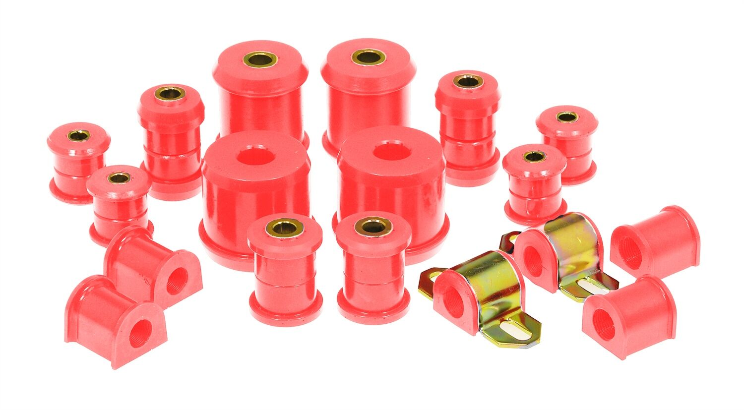 2000-2005 Mitsubishi Eclipse Total Bushing Kit Red Prothane - 13-2002