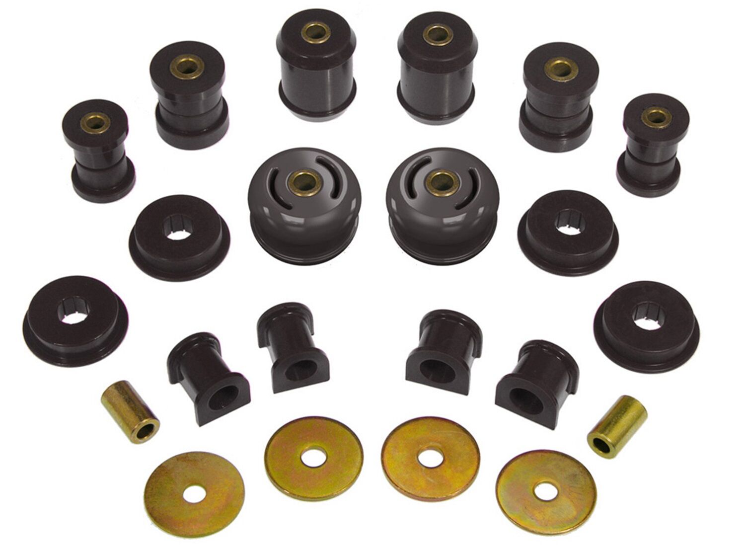 2006 Mitsubishi Lancer EVO SE Total Bushing Kit Black Prothane - 13-2003-BL