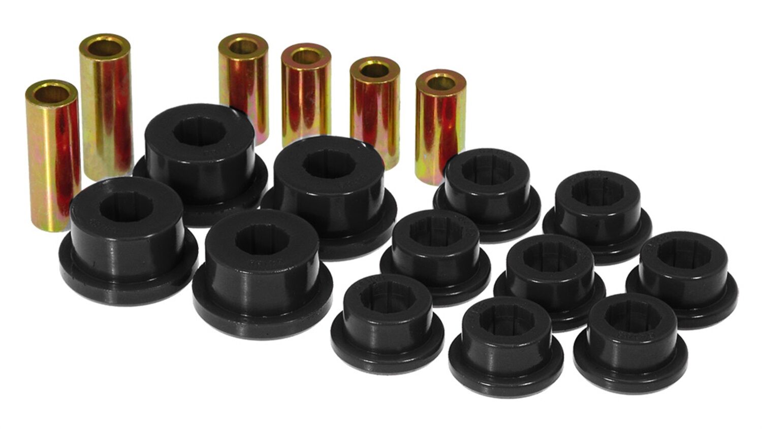 1995-1999 Mitsubishi Eclipse Front Control Arm Bushing Kit Black Prothane - 13-201-BL