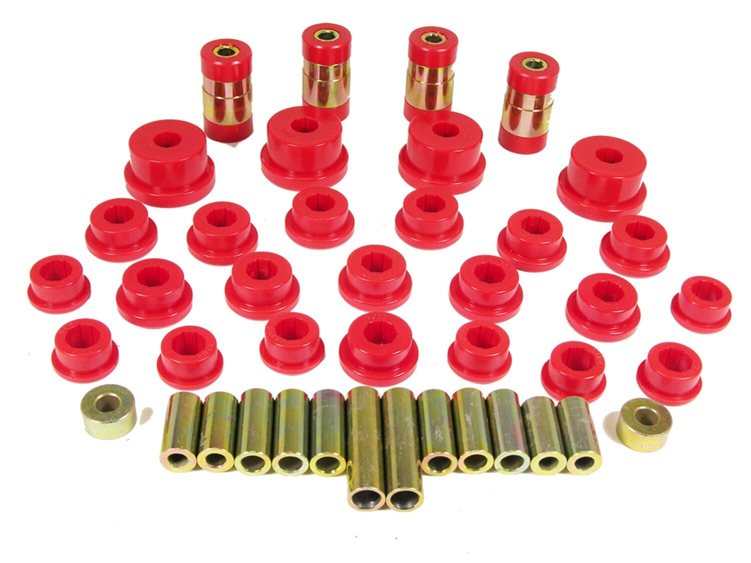 1995-1998 Eagle Talon Rear Control Arm Bushing Kit Red Prothane - 13-301