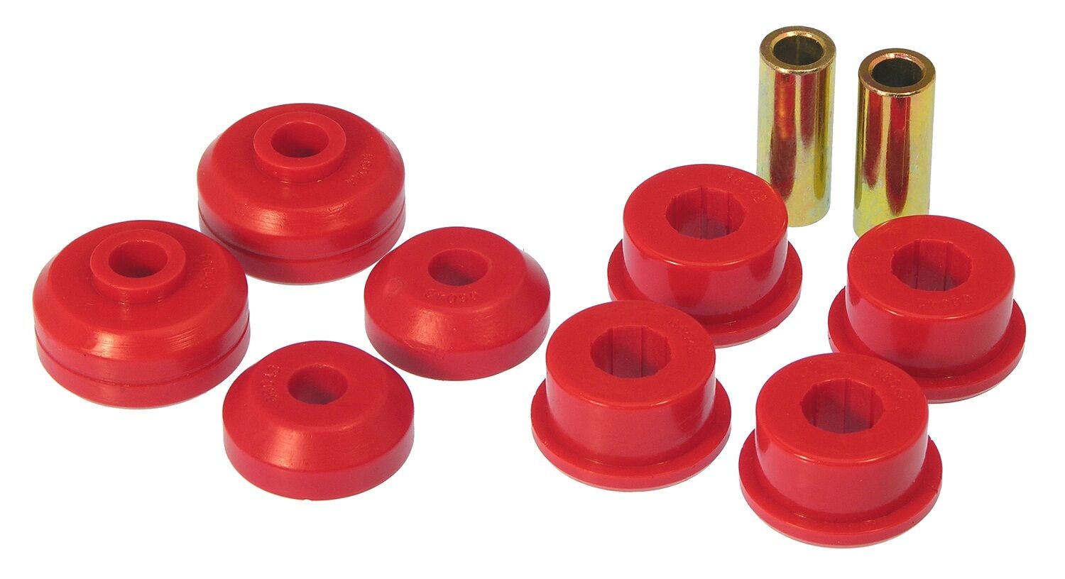 1995-1998 Eagle Talon Front Shock Mount Bushing Kit Red Prothane - 13-901