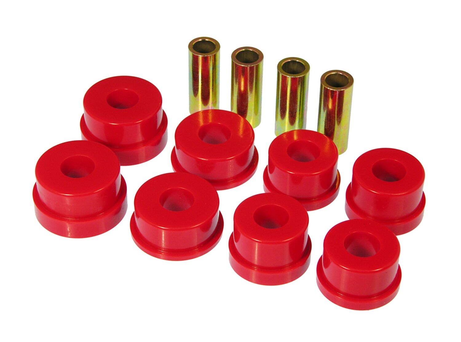 2003-2009 Nissan 350z Rear Subframe Bushing Kit Red Prothane - 14-103