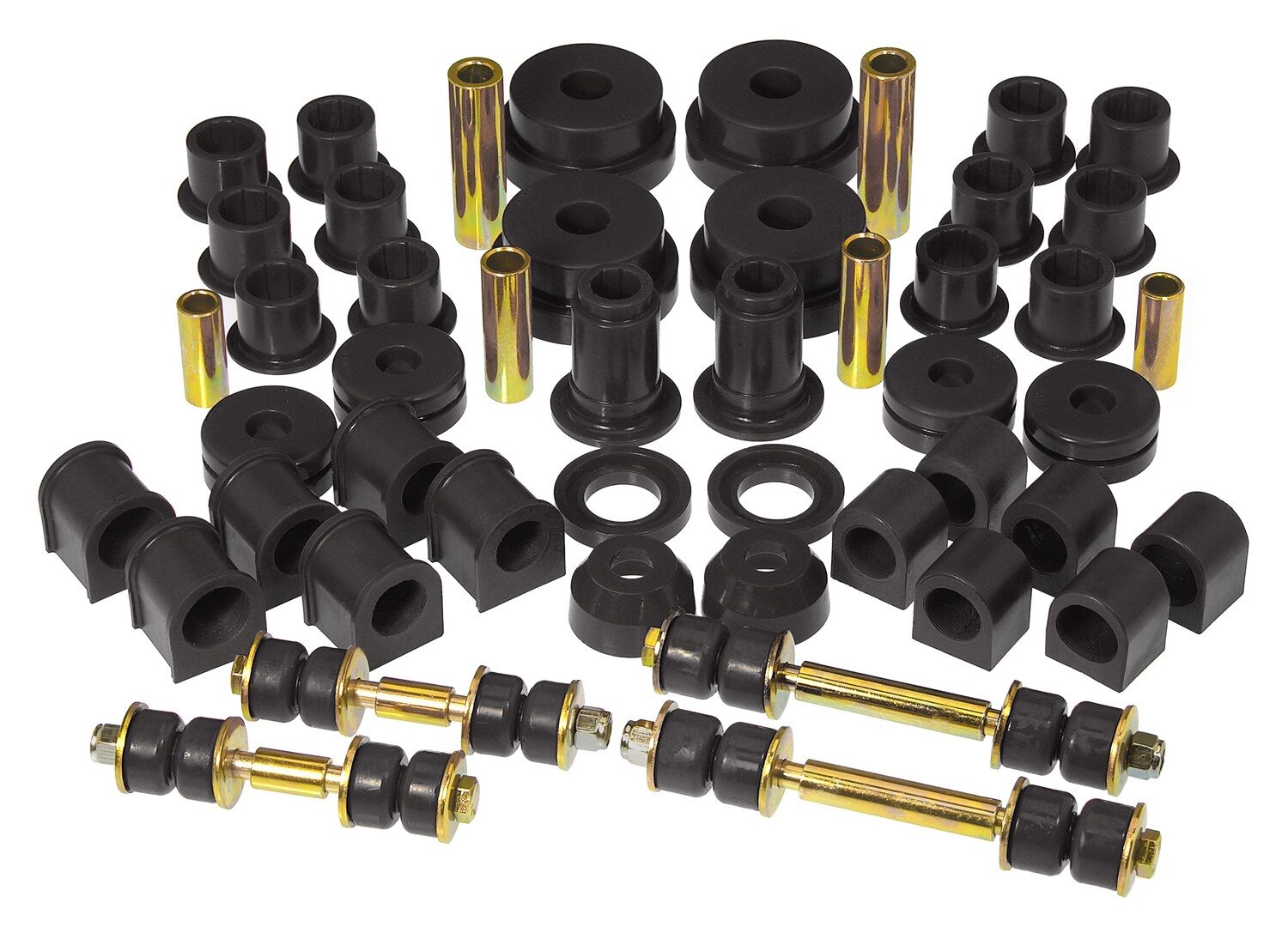 1984-1989 Nissan 300zx Total Bushing Kit Black Prothane - 14-2004-BL