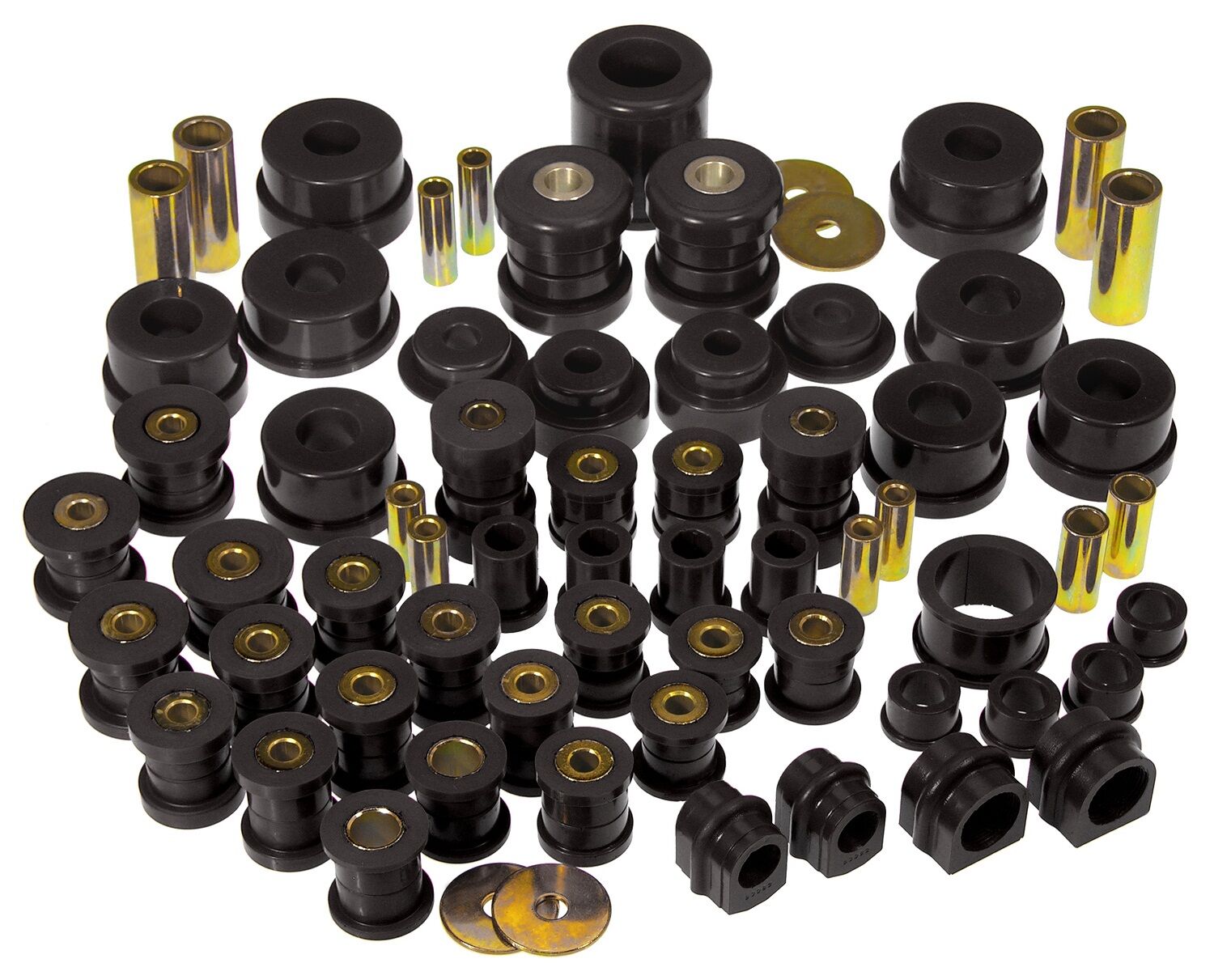 2003-2009 Nissan 350z Total Bushing Kit Black Prothane - 14-2007-BL