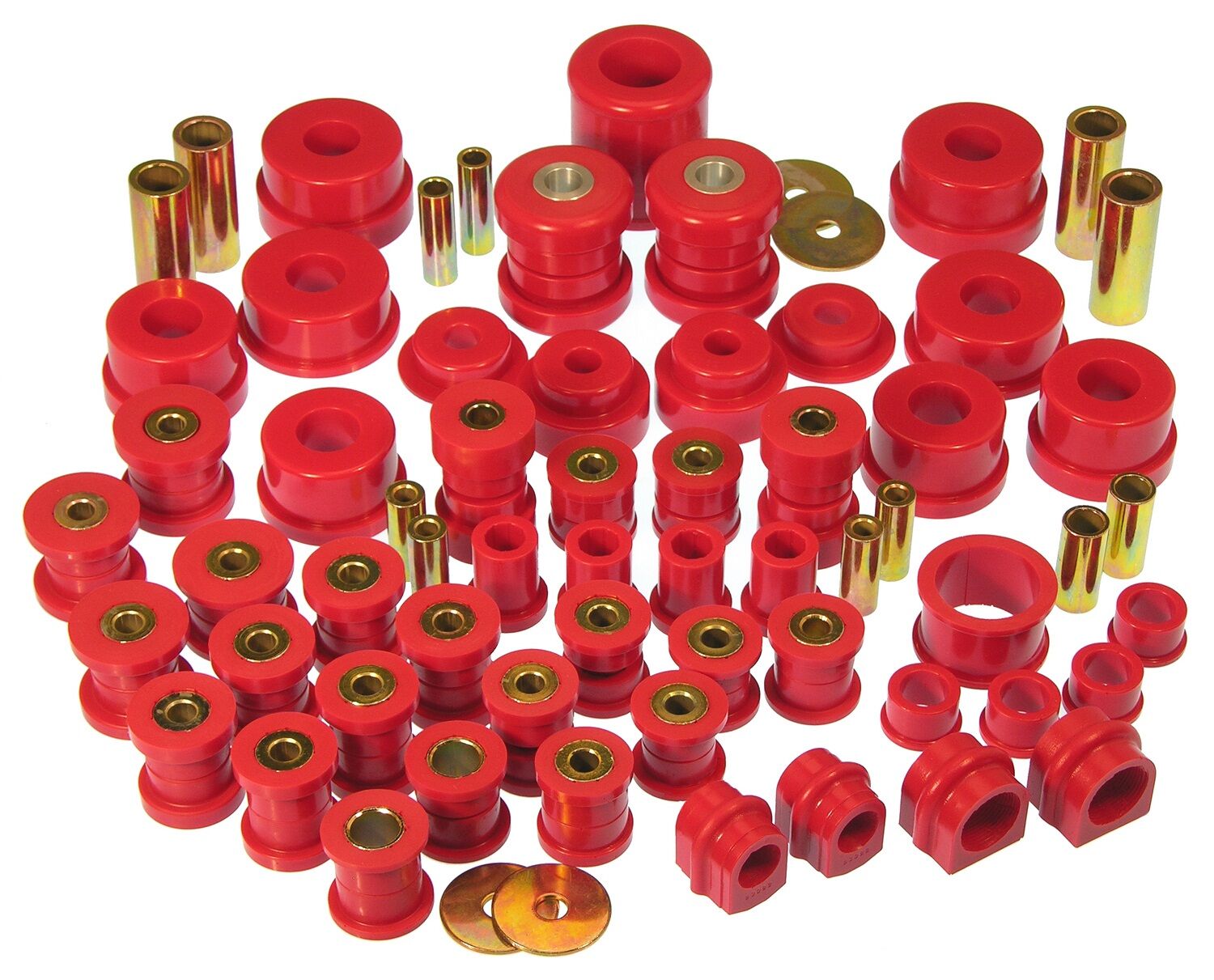 2003-2009 Nissan 350z Total Bushing Kit Red Prothane - 14-2007