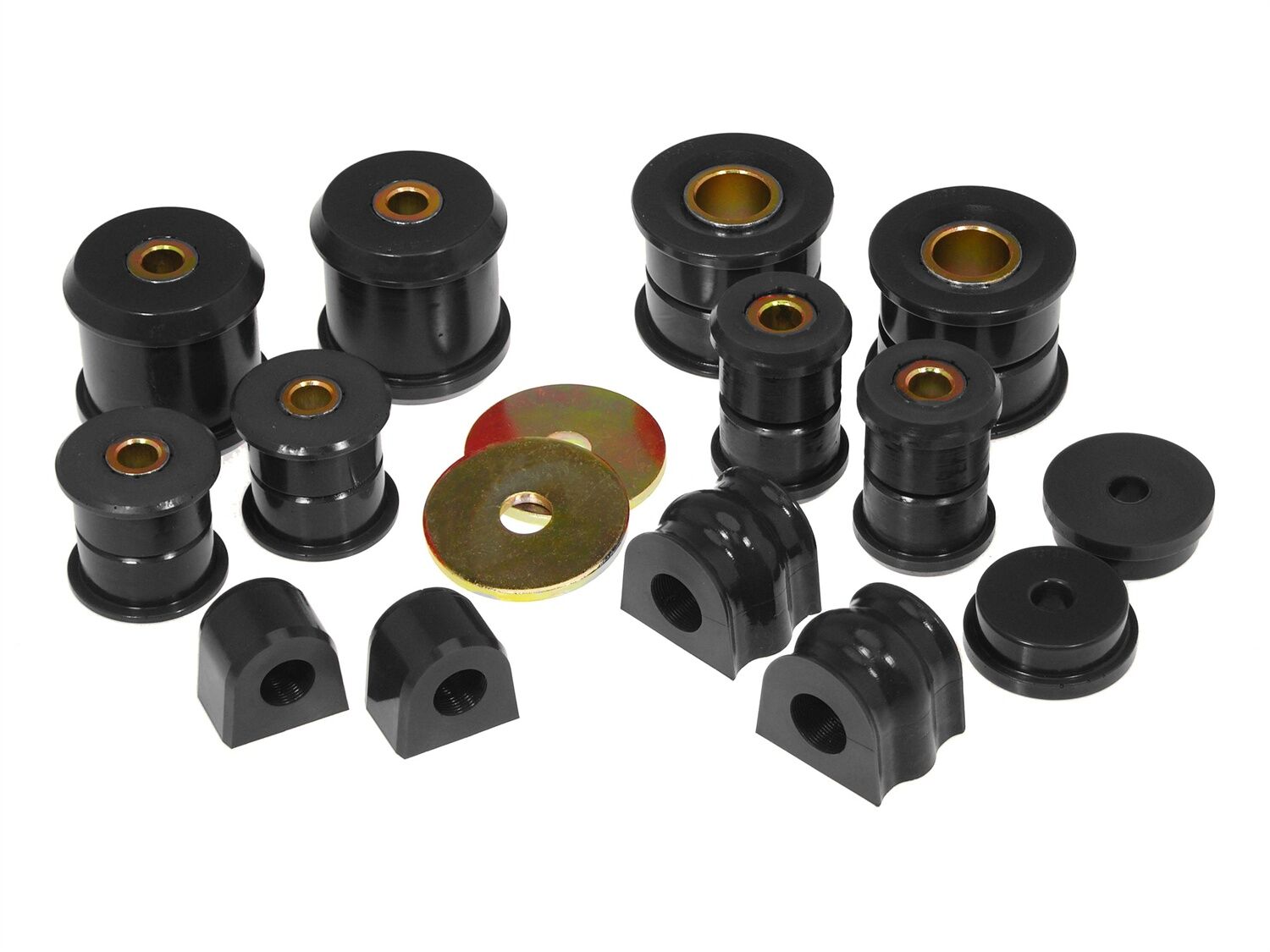 1998-2005 Subaru Impreza RS Total Bushing Kit Black Prothane - 16-2001-BL