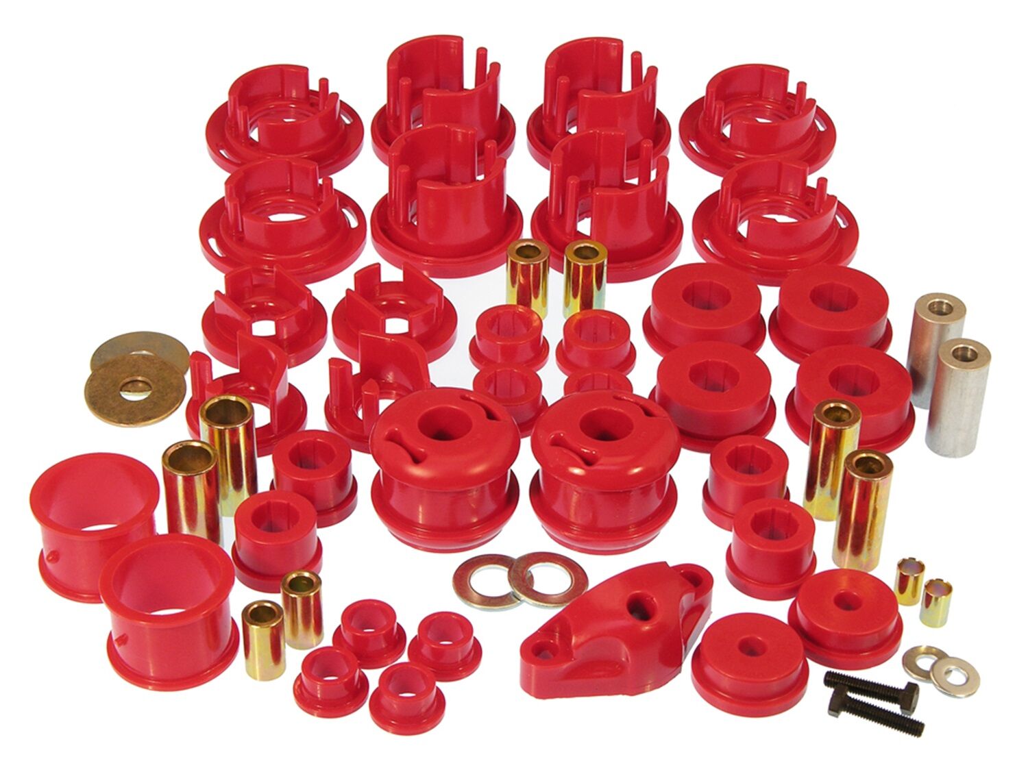 2010 Subaru Impreza WRX LTD Total Bushing Kit Red Prothane - 16-2002