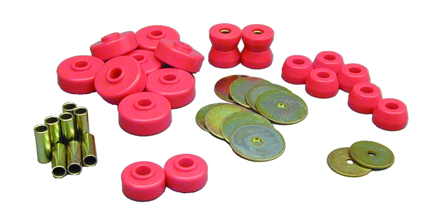 1984-1988 Toyota 4Runner Body And Cab Mount Bushing Kit Red Prothane - 18-102