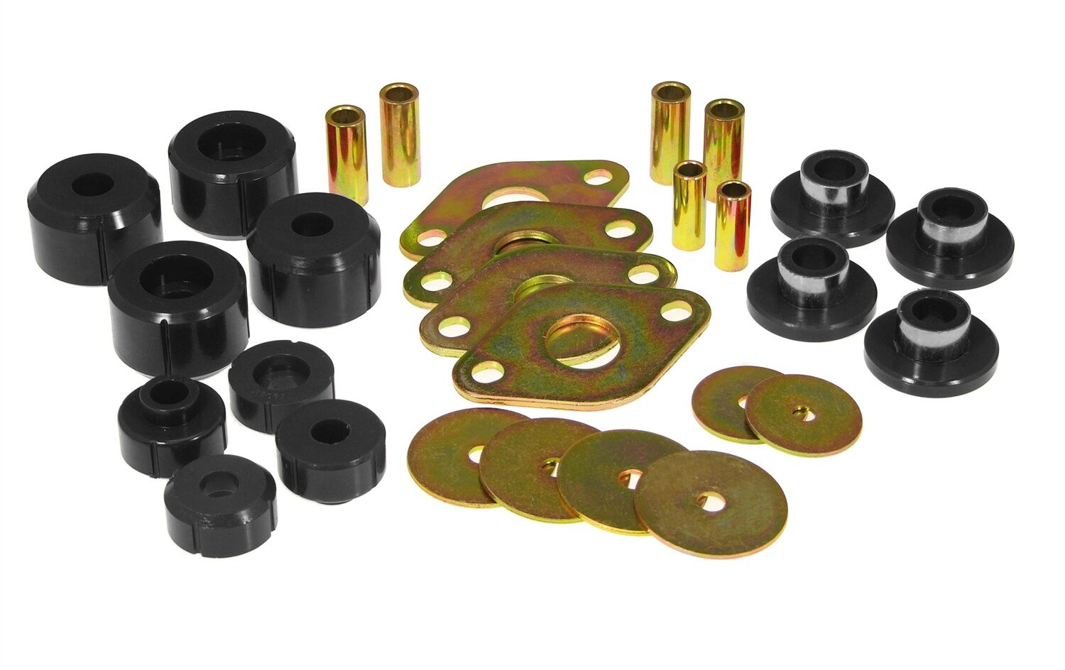 1999-2000 Toyota Tacoma Pre Runner Body And Cab Mount Bushing Kit Black Prothane - 18-103-BL