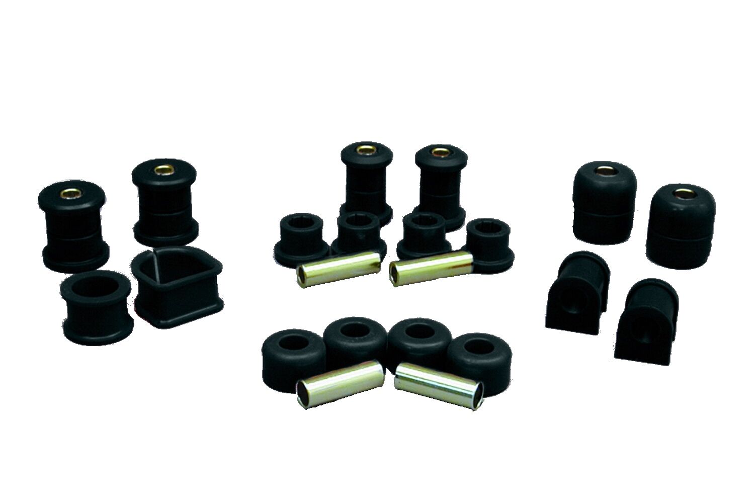 1985-1989 Toyota MR2 Total Bushing Kit Black Prothane - 18-2008-BL