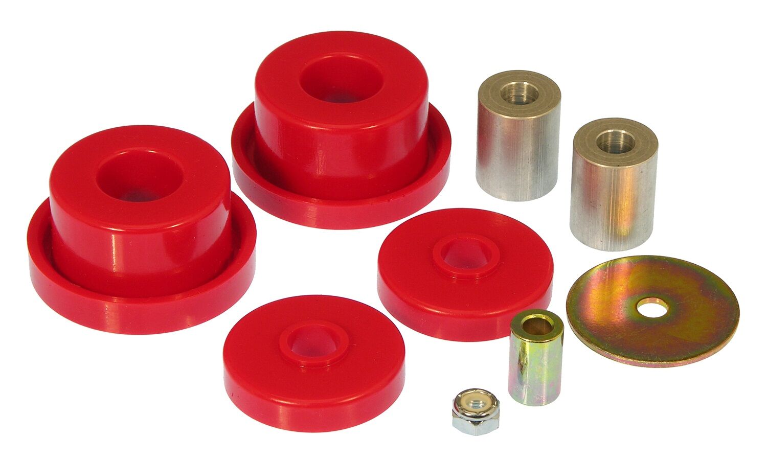 2008-2010 Dodge Challenger Front Differential Bushing Kit Red Prothane - 4-1607