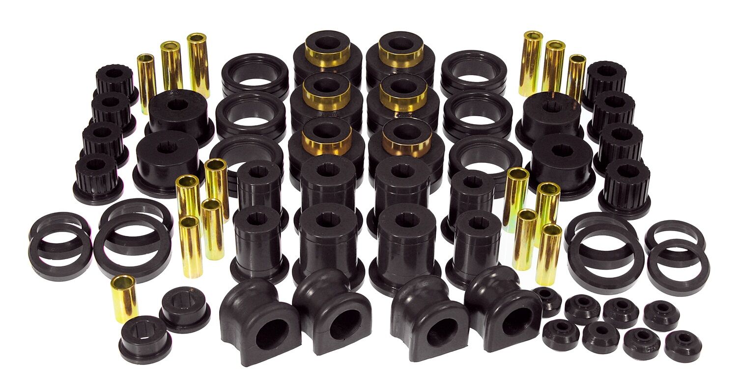 1995-2001 Dodge Ram 3500 4WD Total Bushing Kit Black Prothane - 4-2008-BL