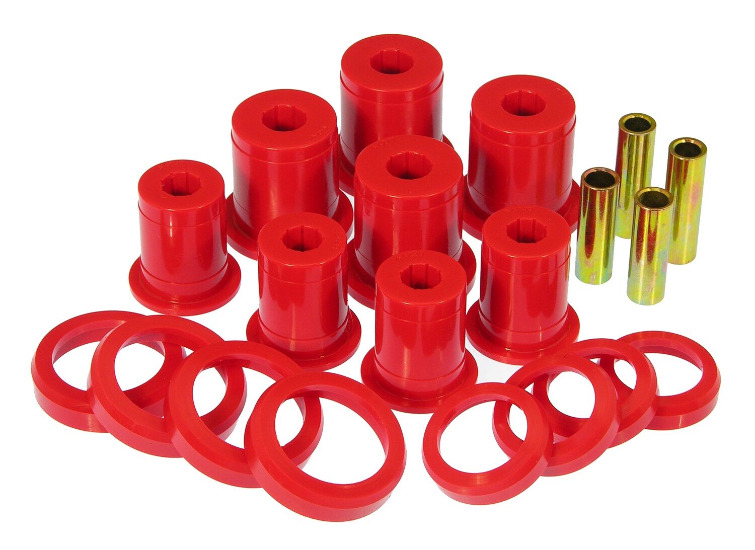 1999-2002 Dodge Ram 3500 4WD Front Control Arm Bushing Kit Red Prothane - 4-217