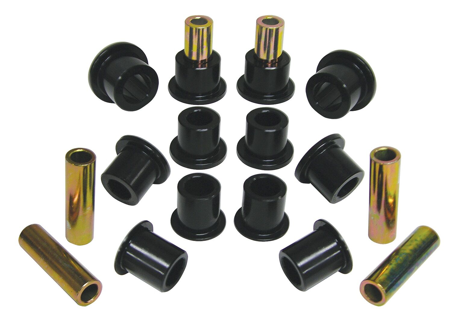 1999-2004 Ford F-250 SuperDuty 4WD Front Leaf Spring Eye Bushing Black Prothane - 6-1025-BL