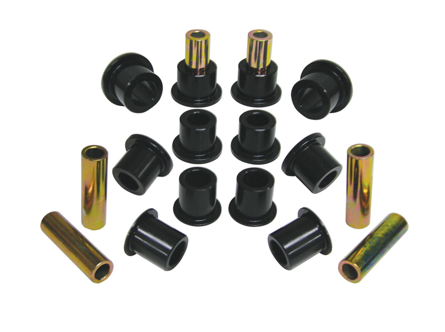 1999-2004 Ford F-250 SuperDuty 4WD Rear Leaf Spring Eye Bushing Black Prothane - 6-1026-BL