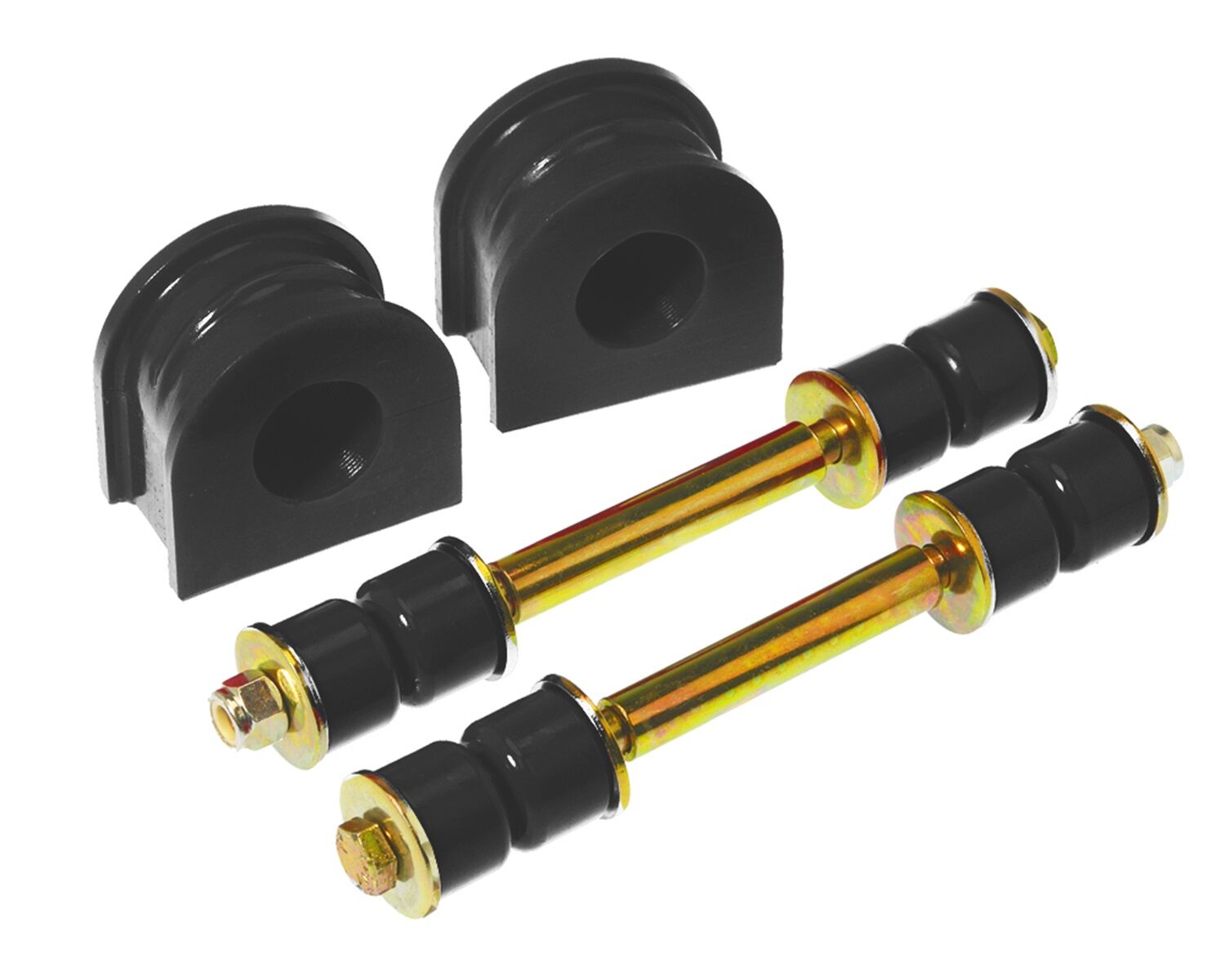 1999-2003 Ford F-150 Lariat/XL/XLT RWD Front Sway Bar Bushing Kit Black Prothane - 6-1130-BL