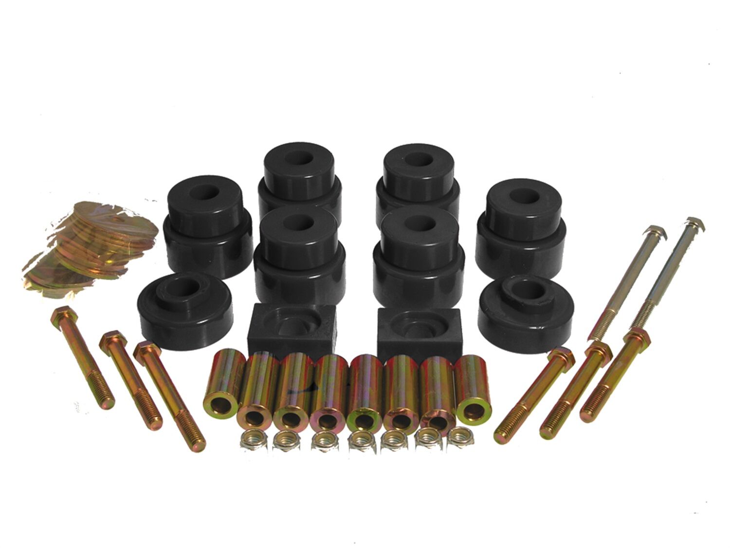2001-2003 Ford F-150 Harley-Davidson/King Ranch/Lariat/XLT Body And Cab Mount Bushing Kit Black Prothane - 6-115-BL