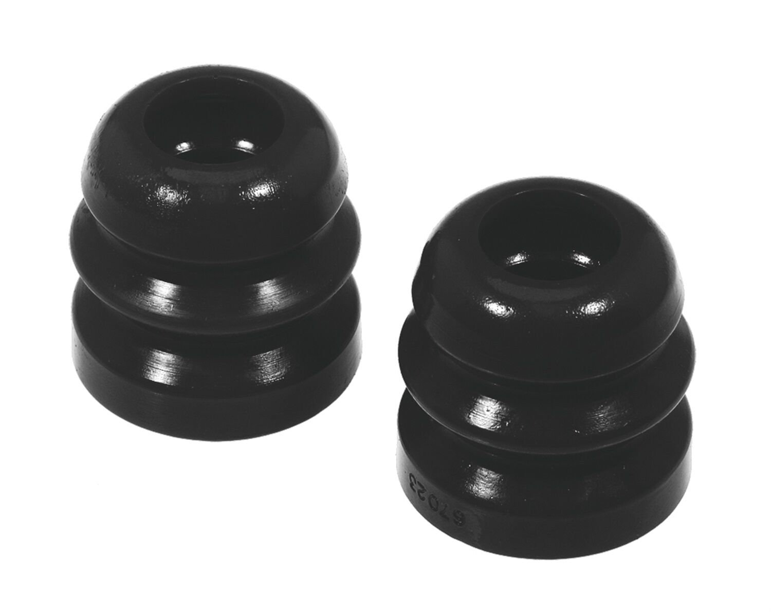 2002-2003 Ford Focus LX/SE/SVT/ZTS/ZX3/ZX5 Front Bump Stop Kit Black Prothane - 6-1302-BL