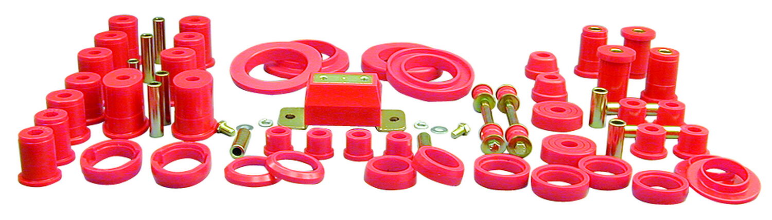 1985-1993 Ford Mustang GT/LX Total Bushing Kit Red Prothane - 6-2005