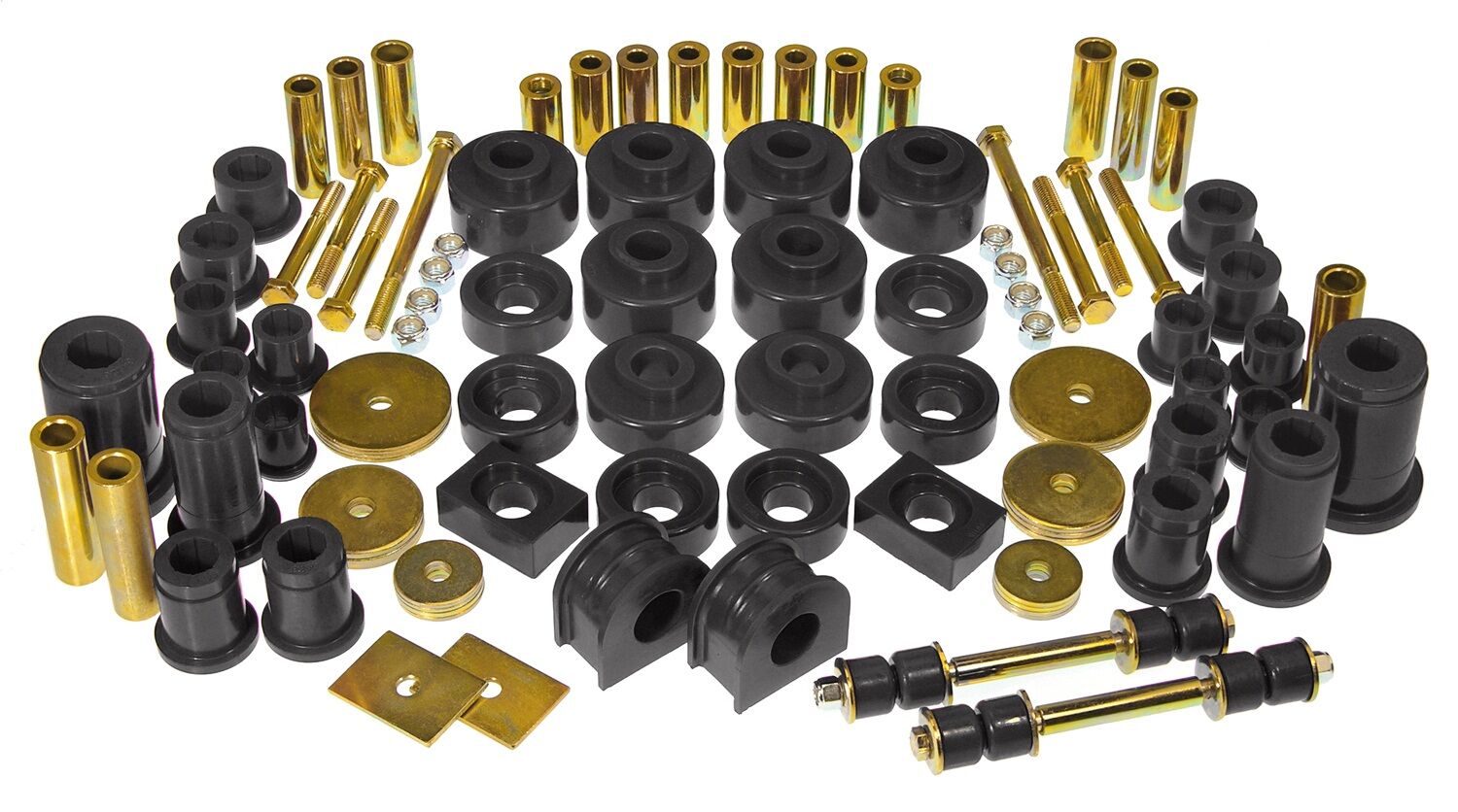 2001-2003 Ford F-150 King Ranch/Lariat/XL/XLT RWD Total Bushing Kit Black Prothane - 6-2035-BL