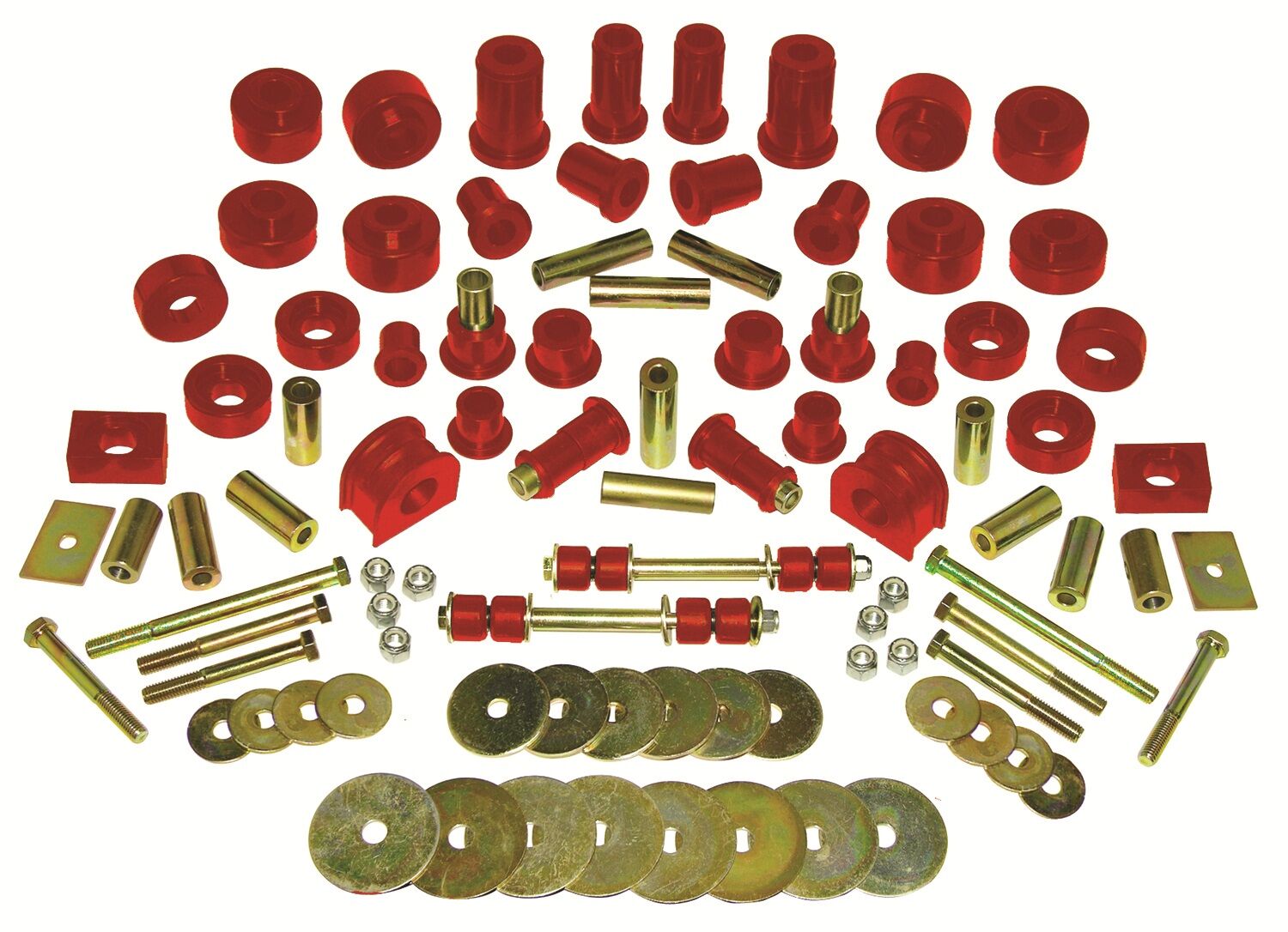 1999-2003 Ford F-150 Lariat/XL/XLT 4WD Total Bushing Kit Red Prothane - 6-2036
