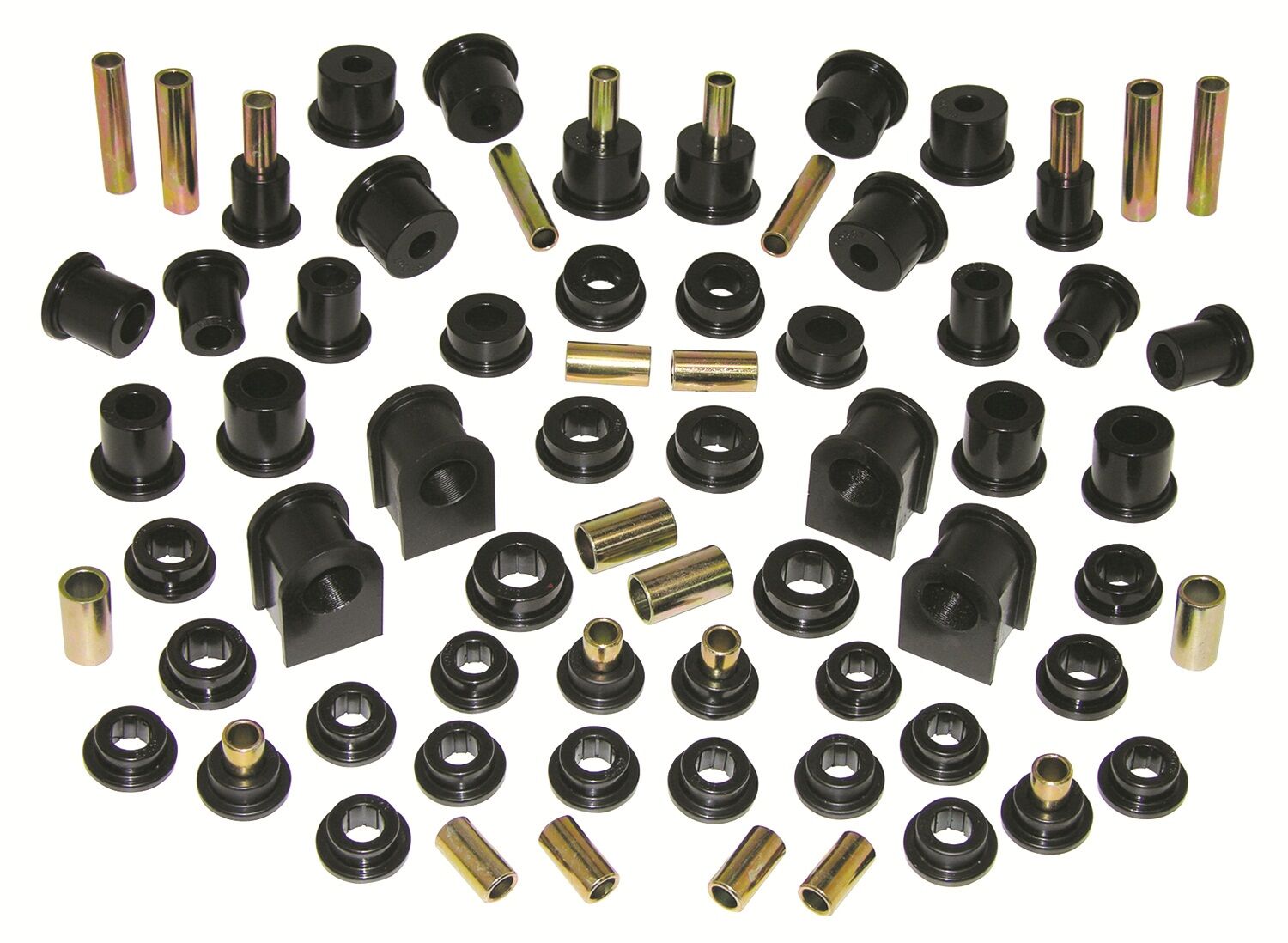 1999-2004 Ford F-250 SuperDuty 4WD Total Bushing Kit Black Prothane - 6-2037-BL