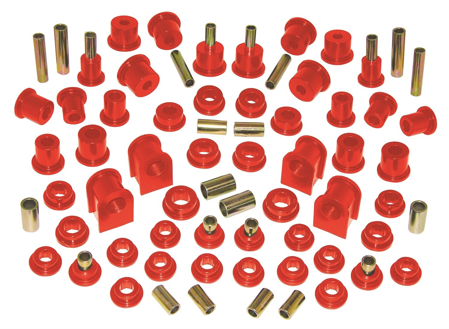 1999-2004 Ford F-250 SuperDuty 4WD Total Bushing Kit Red Prothane - 6-2037